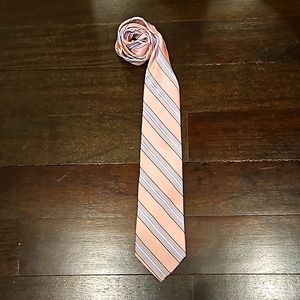 MEN'S MICHAEL KORS 100% SILK NECK TIE PINK & BLUE $80